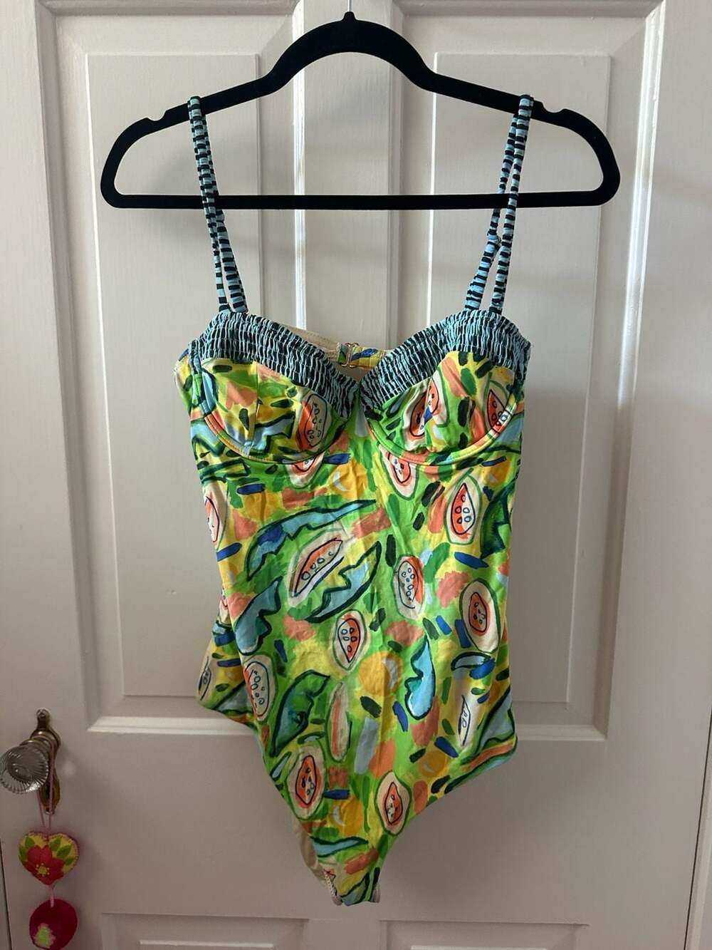Anthropologie Avocado Swimsuit by Dorothy Shain